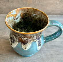 Load image into Gallery viewer, Barrel Racer Mug - Turquoise and Leopard - Shipping Included