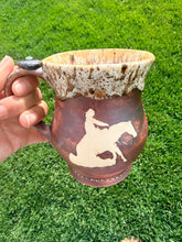 Load image into Gallery viewer, Reining Horse 14oz mug - shipping included