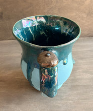 Load image into Gallery viewer, Cutting Horse Mug - Turquoise and Teal - Shipping Included