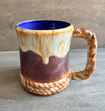 Load image into Gallery viewer, Team Roping Mug (blue interior) - Shipping Included