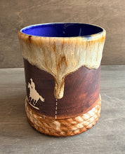 Load image into Gallery viewer, Team Roping Mug (blue interior) - Shipping Included