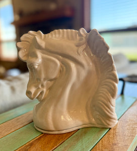 Horse Head Planter - Ready To Ship or for Horses Hair