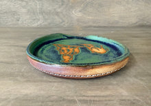 Load image into Gallery viewer, Woman Cutting Horse Spoon Rest in High Desert Turquoise - Shipping Included