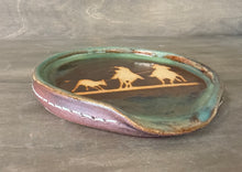 Load image into Gallery viewer, Team Roping Spoon Rest in Patina Steel - Shipping Included
