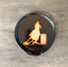 Load image into Gallery viewer, Barrel Racer Spoon Rest - Shimmery Dark GOLD!  Shipping Included