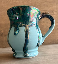 Load image into Gallery viewer, Cutting Horse Mug - Turquoise and Teal - Shipping Included