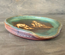 Load image into Gallery viewer, Woman Cutting Horse Spoon Rest in Patina Steel - Shipping Included