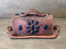 Load image into Gallery viewer, Purple Stones Western Style Butter Dish real WHITE GOLD luster - Shipping Included