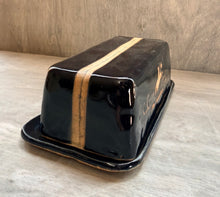 Load image into Gallery viewer, Bucking Horse Butter Dish in Outlaw Obsidian - Shipping Included