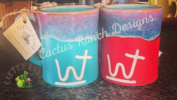 CUSTOM BRAND 12oz Curvy Ceramic Coffee Mug
