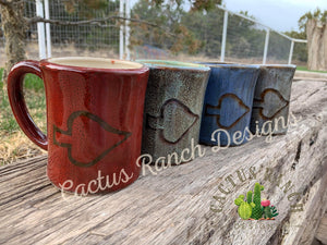 CUSTOM BRAND 12oz Curvy Ceramic Coffee Mug