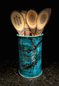 Tall Horse Hair Utensil Holder