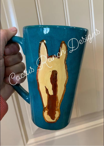 CUSTOM HORSE HEAD MARKINGS 16oz Coffee Mug