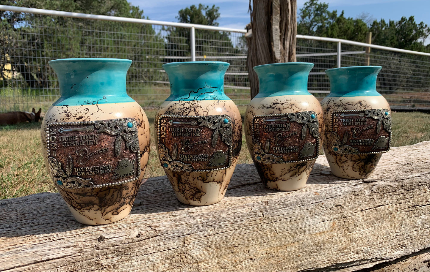 Custom order - Horse Hair Buckle Vase