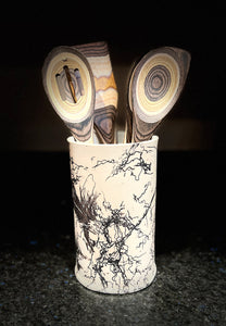 Tall Horse Hair Utensil Holder