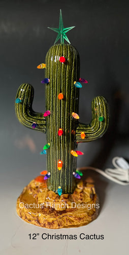 PREORDER Ceramic Cactus Christmas Tree - Medium (12”)