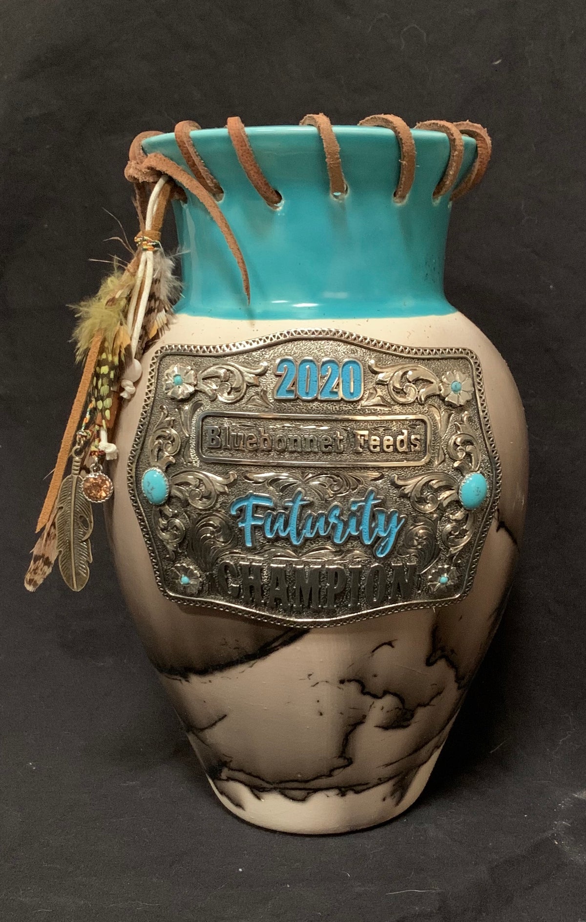 Custom order - Horse Hair Buckle Vase
